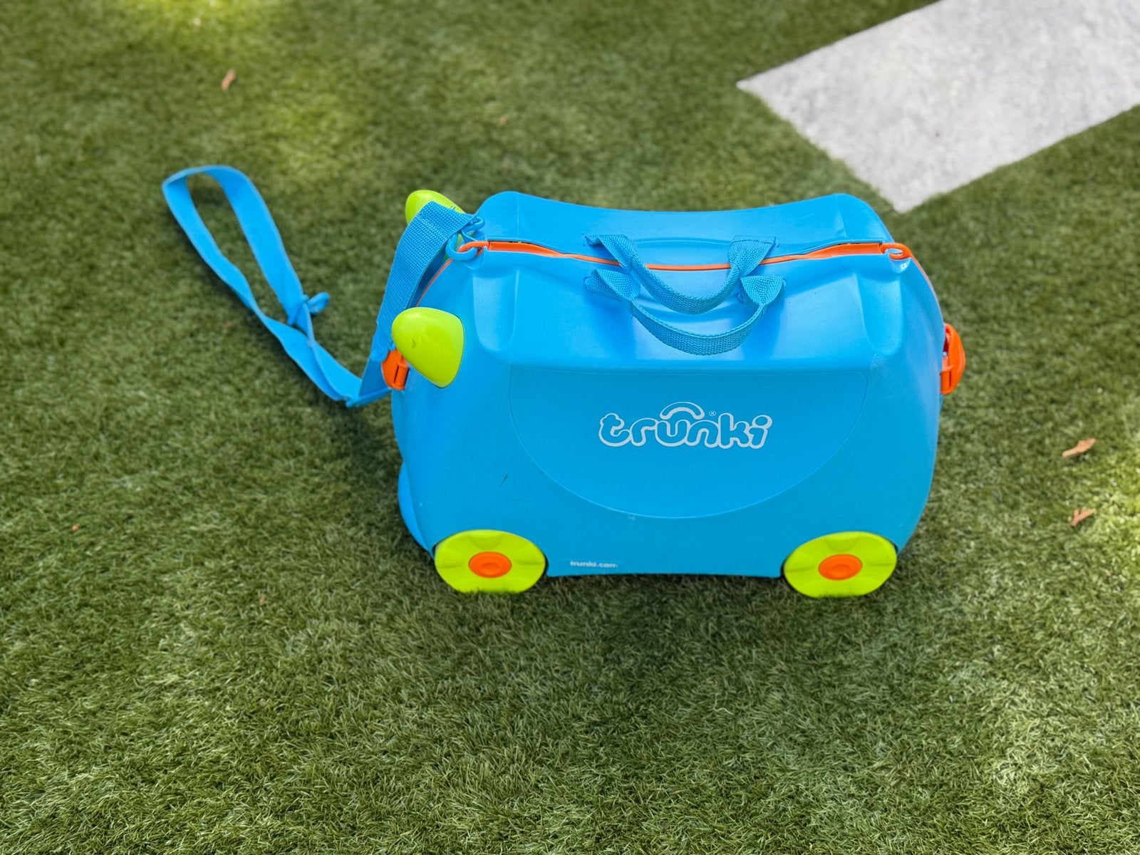 Trunki Kinderkoffer Blauw - Handige Reisgenoot, Ophalen of Verzenden, Zo goed als nieuw