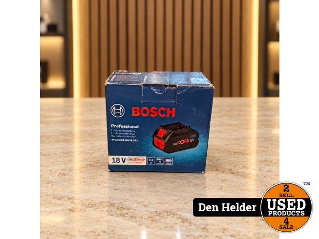 Bosch ProCore 18V accu - Nieuw, Bosch, Zo goed als nieuw, Support@bosch.com, Robert Bosch GmbH
Robert-Bosch-Platz 1
70839 Gerlingen-SchillerhÃ¶he
Germany