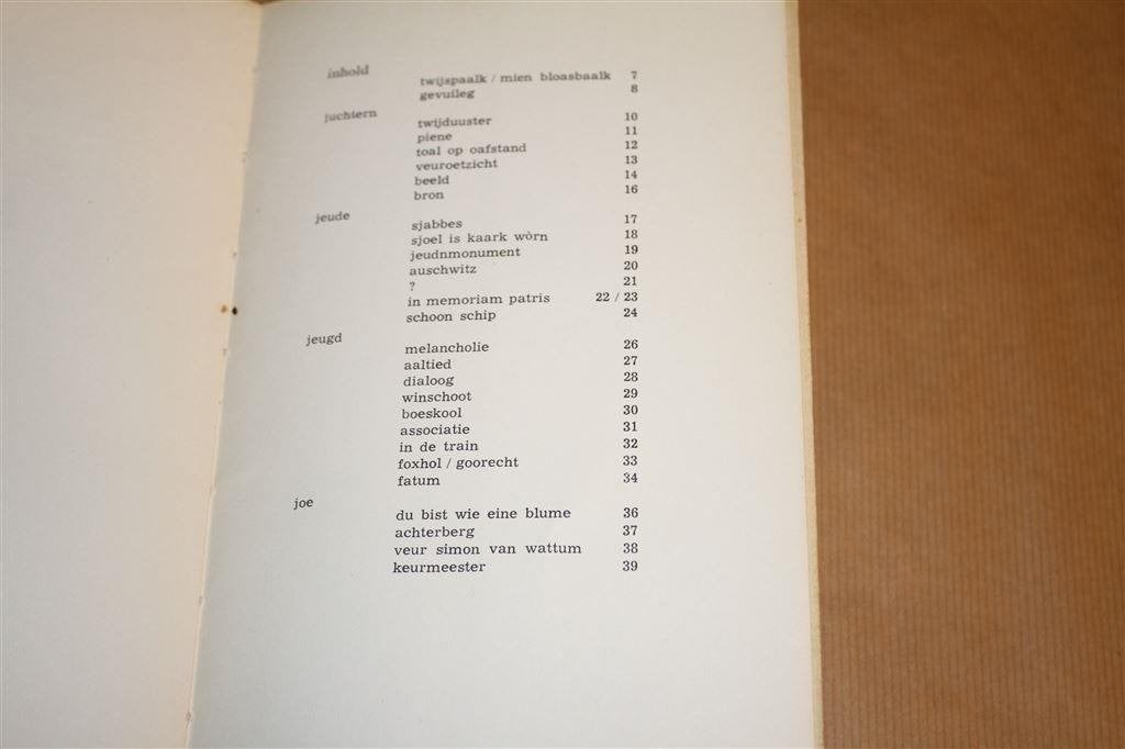 Twijspaalk ; Mien bloasbaalk. Gedichten. Saul van Messel., Verzenden, Gelezen