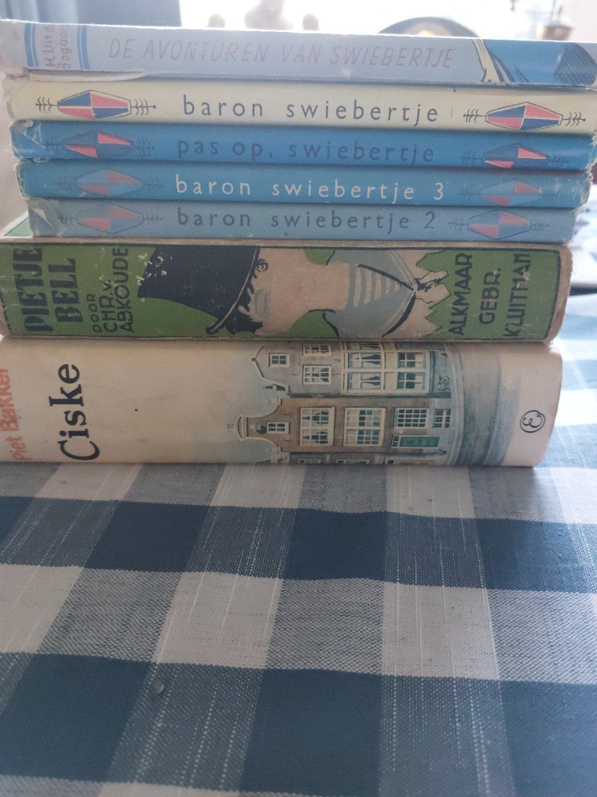 Vintage kinderboeken: Pietje Bell, Ciske en Swiebertje, Boeken, Ophalen of Verzenden, Gelezen, Chr. van Abkoude, Piet Bakker, J.H. uit den Bogaard