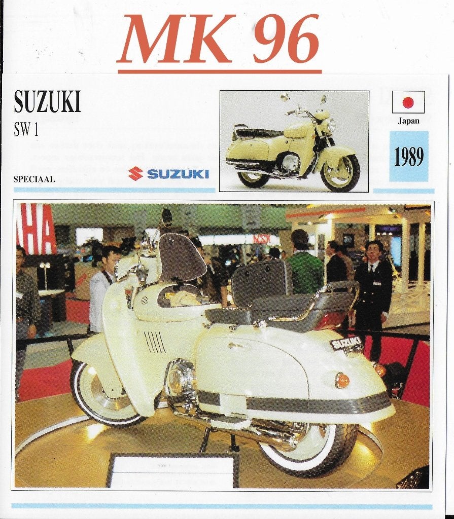 Mk96 motorkaart suzuki sw1 afmeting 14 cm x 14 cm, Ophalen of Verzenden, Zo goed als nieuw, Motoren