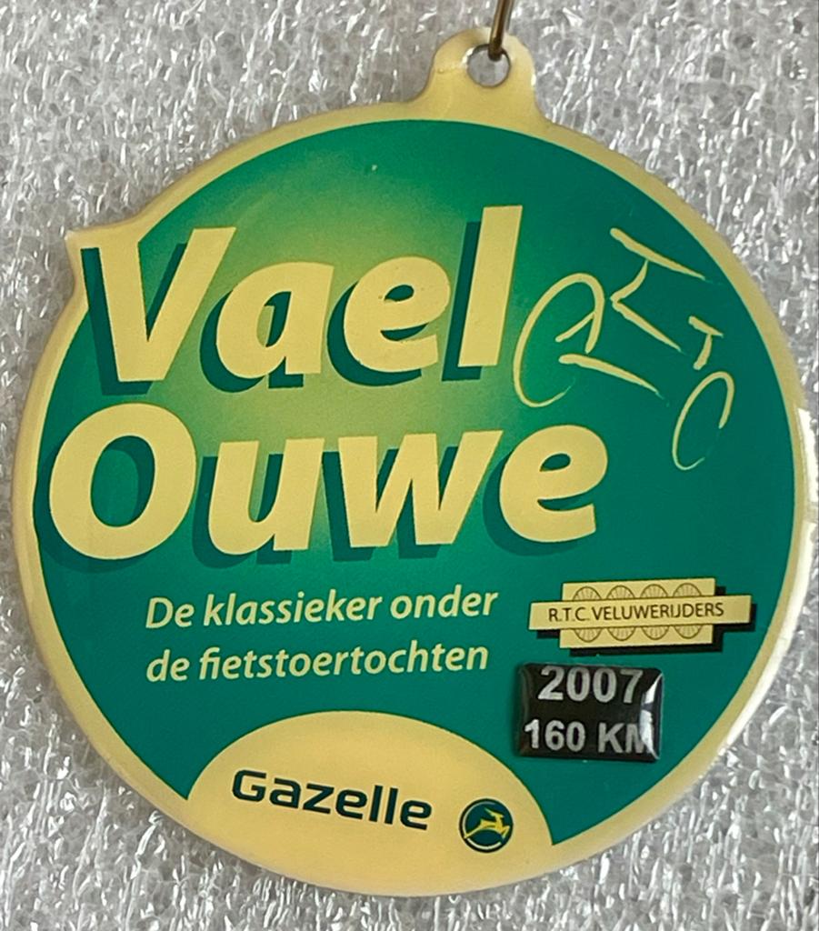 Vaele Ouwe Fietsklassieker Medaille 2007 Gazelle, Ophalen of Verzenden, Gebruikt