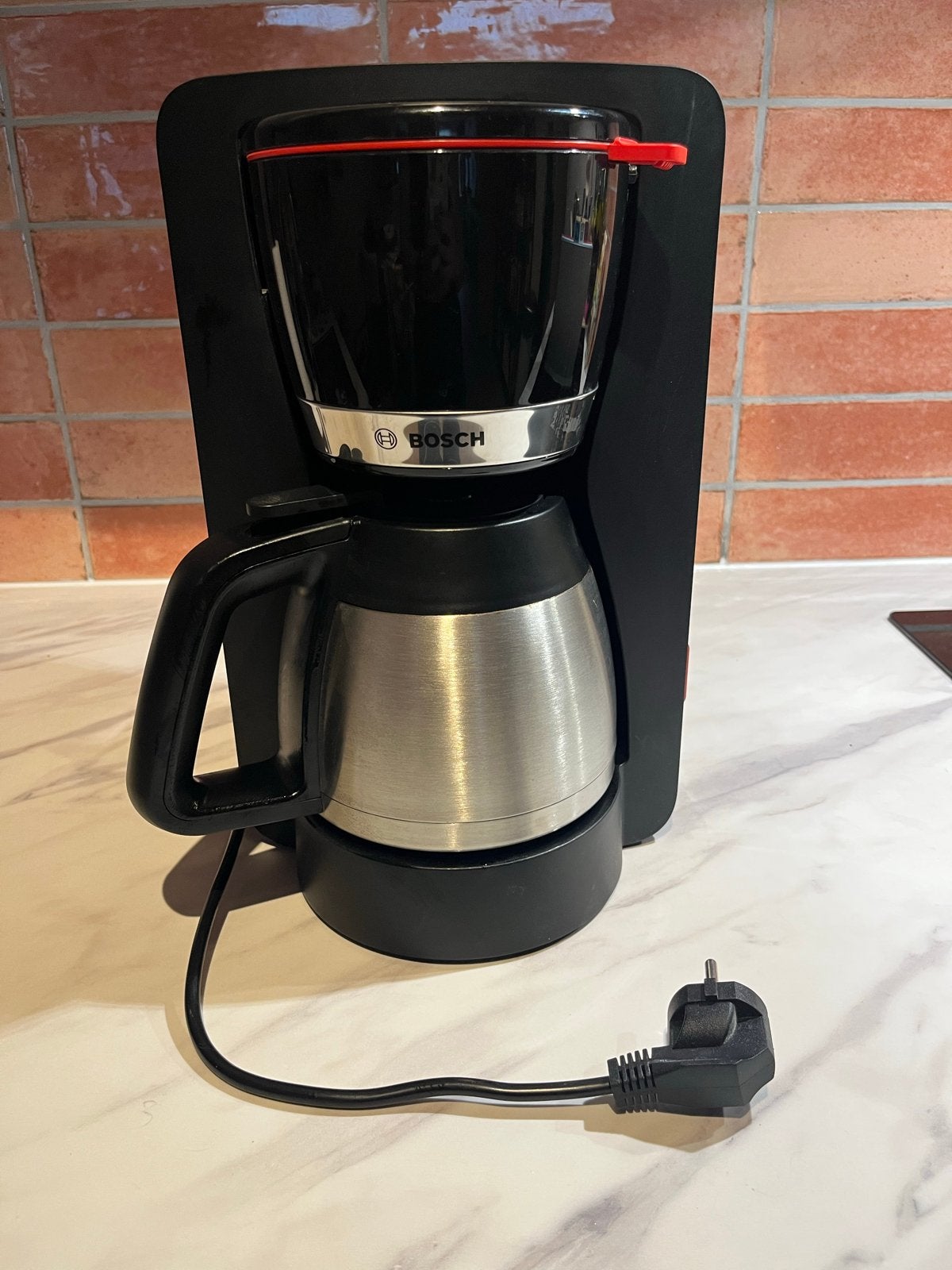 Bosch Koffiezetapparaat met Thermoskan - Zwart/RVS, Witgoed en Apparatuur, Koffiezetapparaten, Ophalen, Afneembaar waterreservoir