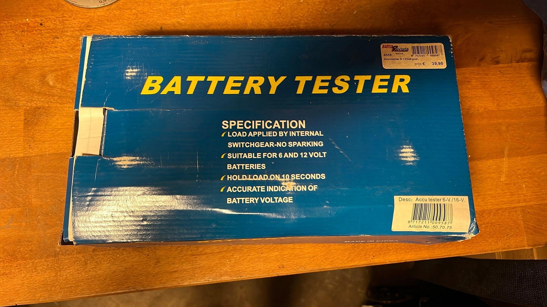Accu tester, Ophalen, Zo goed als nieuw, Overige typen