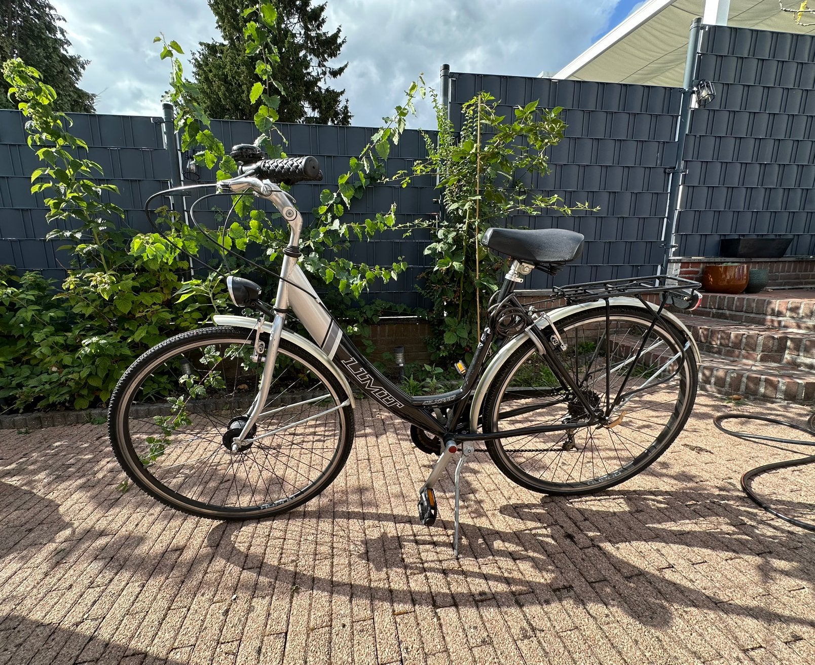 Damesfiets Limit met versnellingen en bagagedrager, Velgrem, Versnellingen, Ophalen, Overige merken