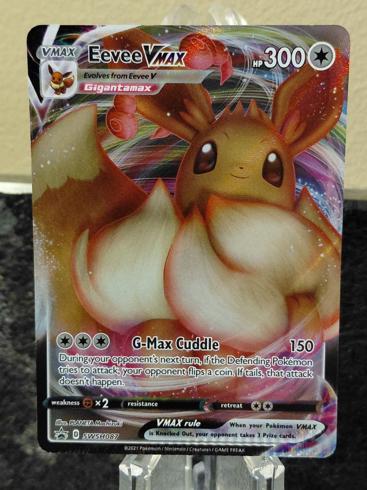 error Eevee VMAX Pokémon kaart (SWSH087) - Zo goed als nieuw, Ophalen of Verzenden