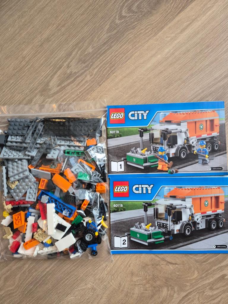 LEGO City 60118 Vuilniswagen met instructieboekjes, Ophalen, Gebruikt, Overige merken
