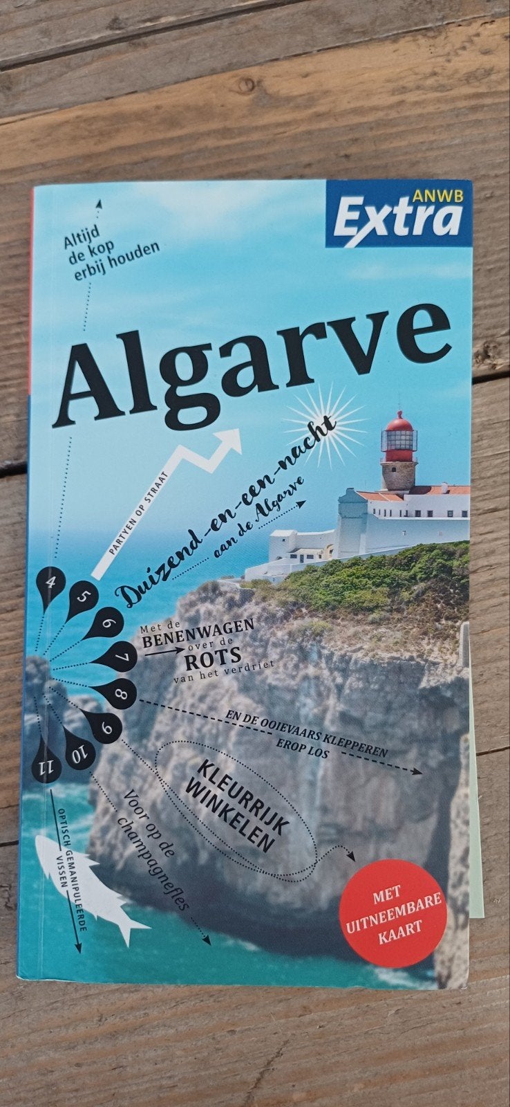 ANWB Extra Reisgids Algarve met uitneembare kaart, Onbekend, Europa, Ophalen of Verzenden, Zo goed als nieuw