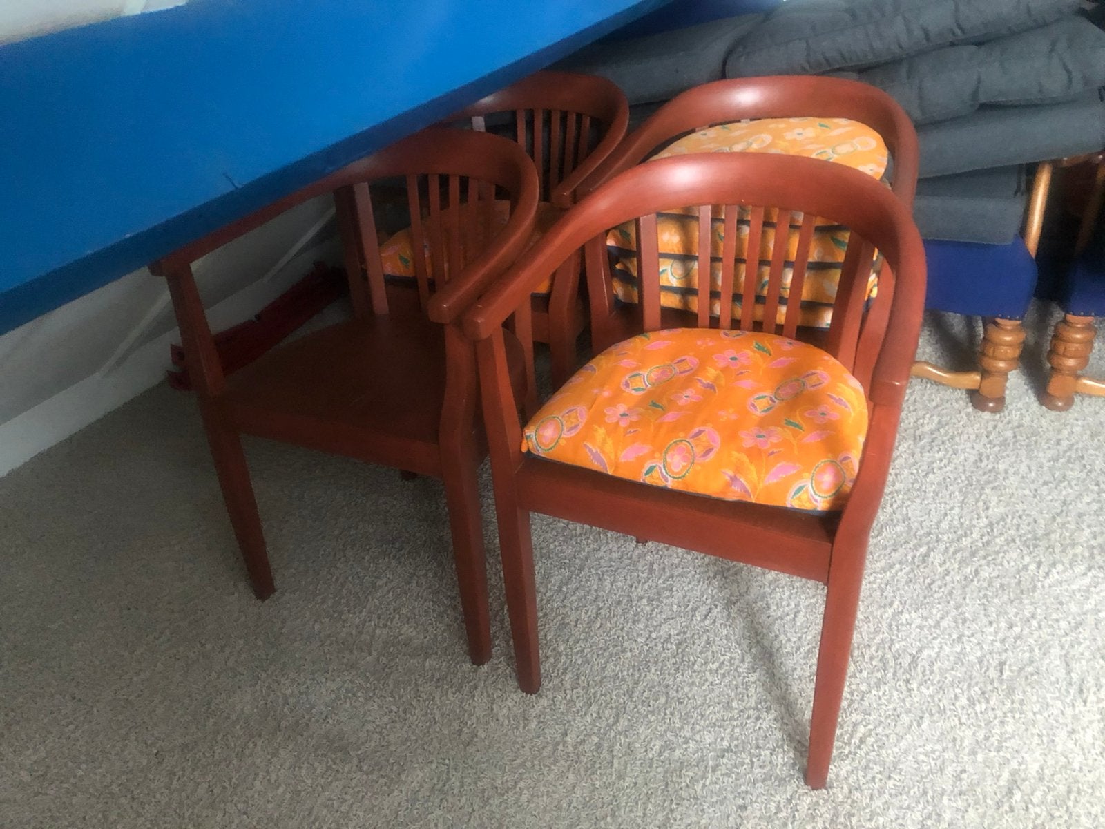 Stoelen, Bruin, Vintage, Ophalen of Verzenden, Zo goed als nieuw