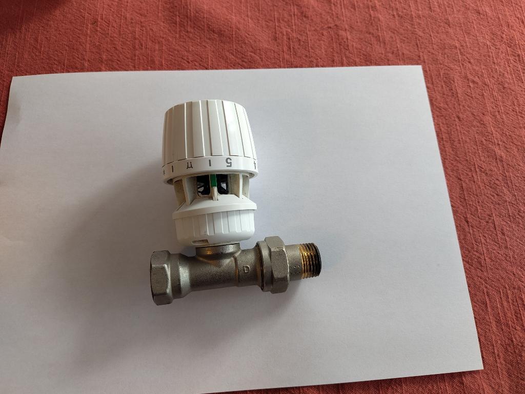 Danfoss RA-N debietkraan met RA2000 thermostaatknop, Thermostaat, Gebruikt, 150 cm of meer, Ophalen of Verzenden