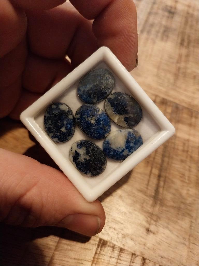 Lot lapis lazuli cabochons, Ophalen of Verzenden