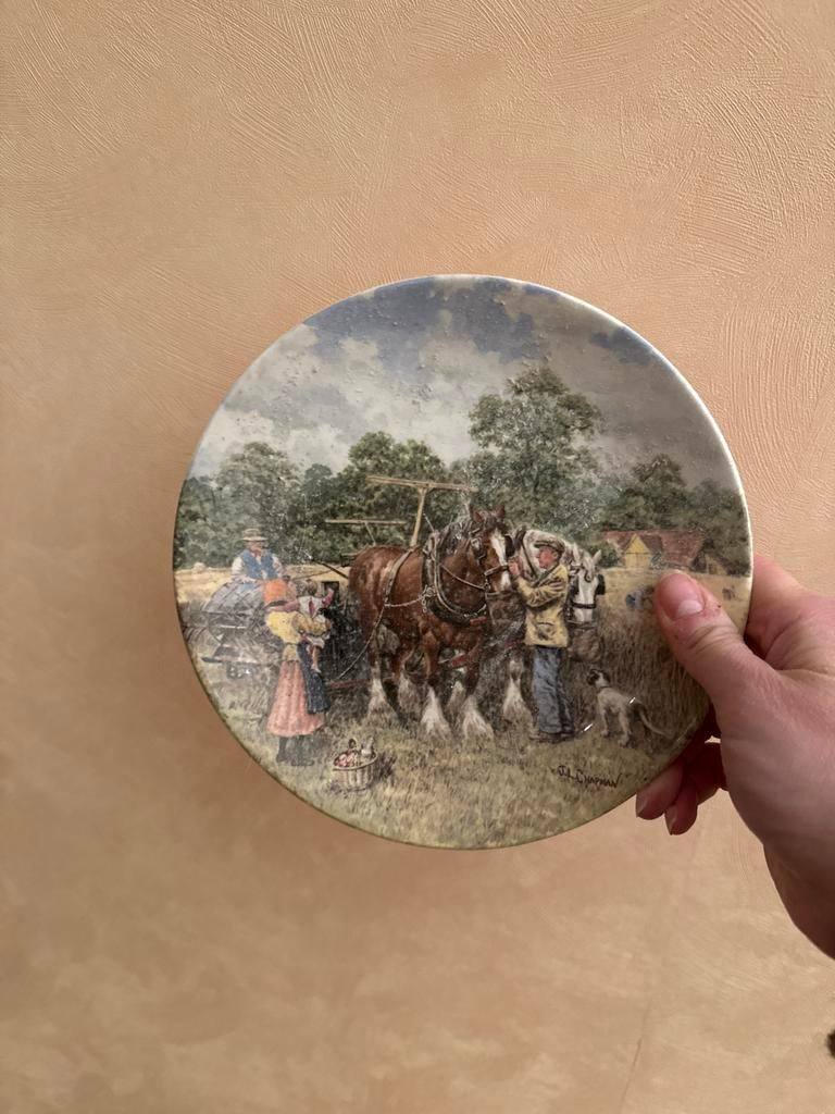 Wedgwood Borden 'Binding the Corn' Limited Edition, Antiek en Kunst, Ophalen