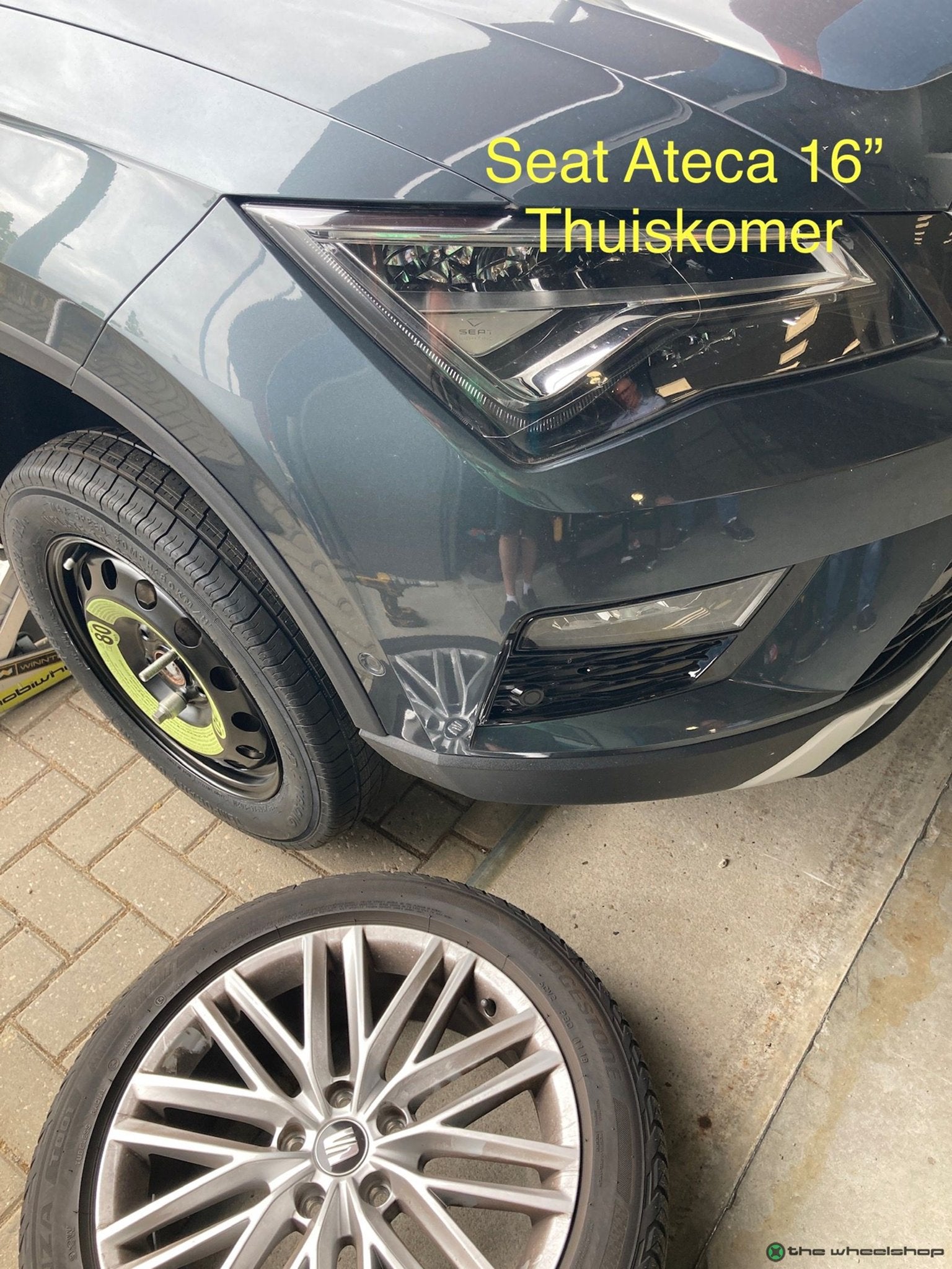 Thuiskomer Reservewiel VW T-Roc Golf 7/8 AUDI A3 Q2 16 inch, Gebruikt, -, -, Banden en Velgen