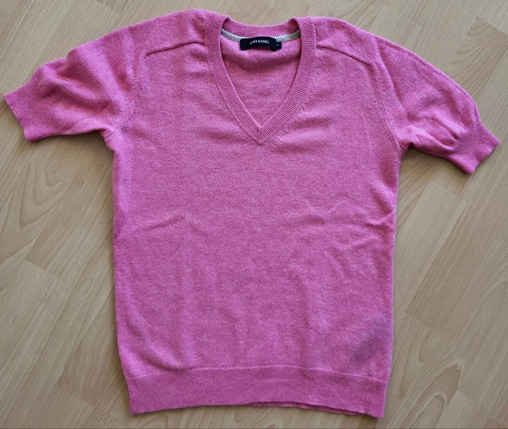 Lisa Yang truitje maat 34/36 van 100% cashmere in nieuwstaat, Kleding | Dames, Ophalen of Verzenden, Zo goed als nieuw, Roze, RAE Maje Sandro Iro