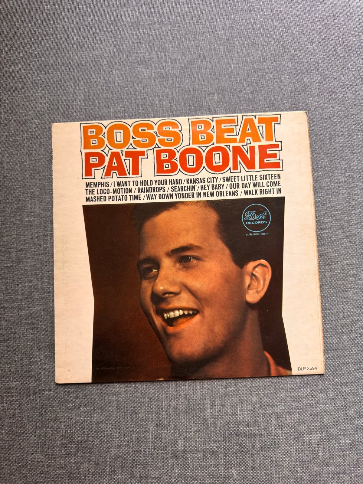 Pat Boone - Boss Beat LP (DLP 3594), Cd's en Dvd's, LP, Gebruikt, Pop, Ophalen of Verzenden