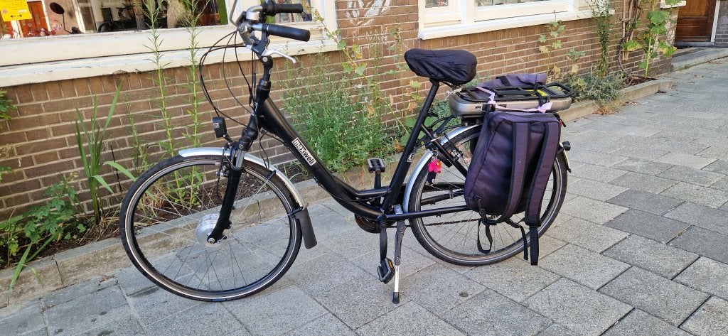 Elektrishe dames fiets, Gebruikt, Versnellingen, 50 tot 53 cm, Schijfrem