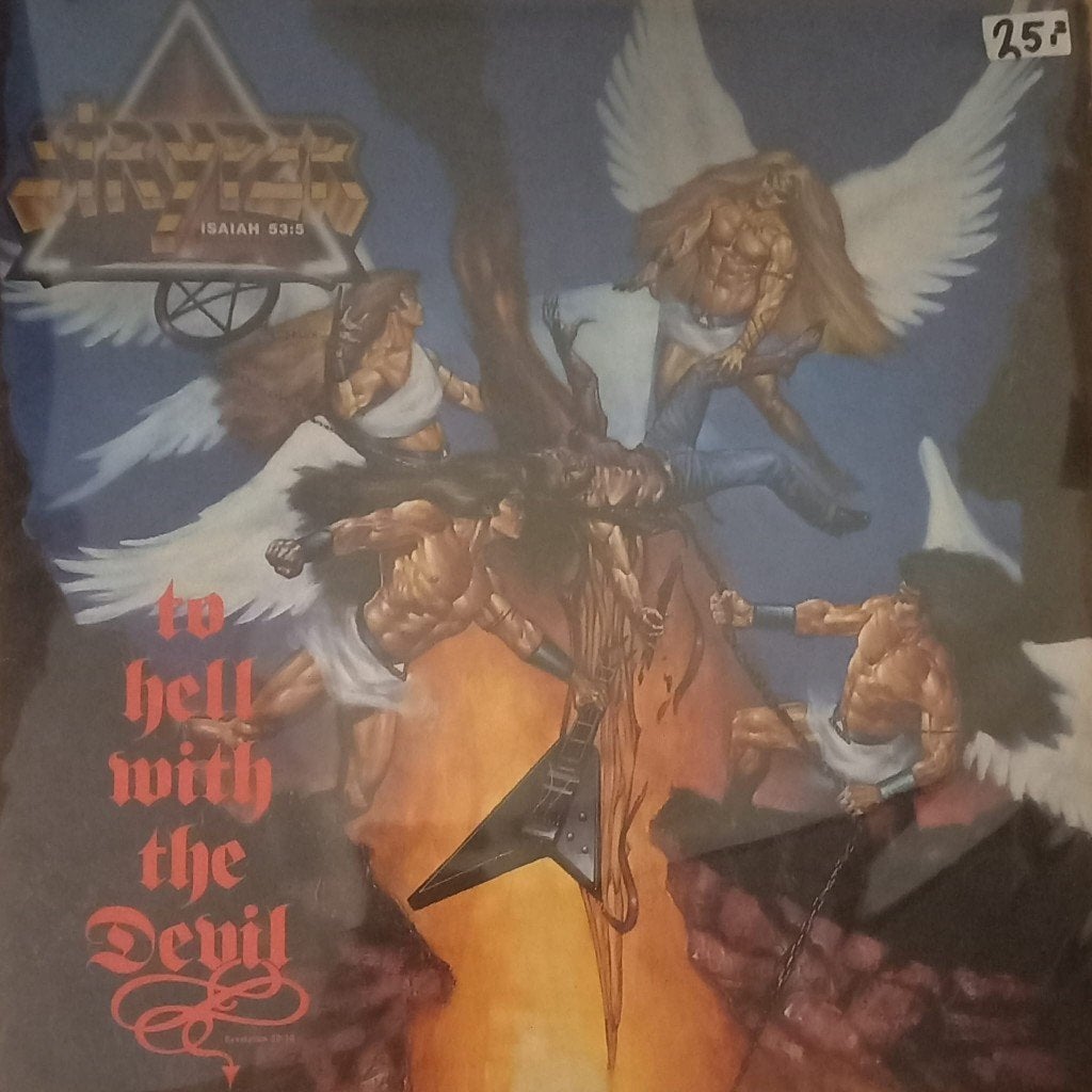 Stryper - To Hell With The Devil LP (Hoes beschadigd), LP, Hard Rock, Ophalen of Verzenden, Zo goed als nieuw