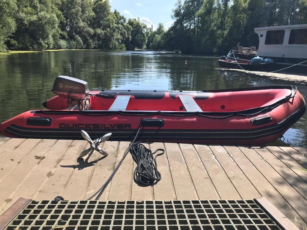 Quicksilver rubberboot met Suzuki buitenboordmotor, Ophalen, Gebruikt