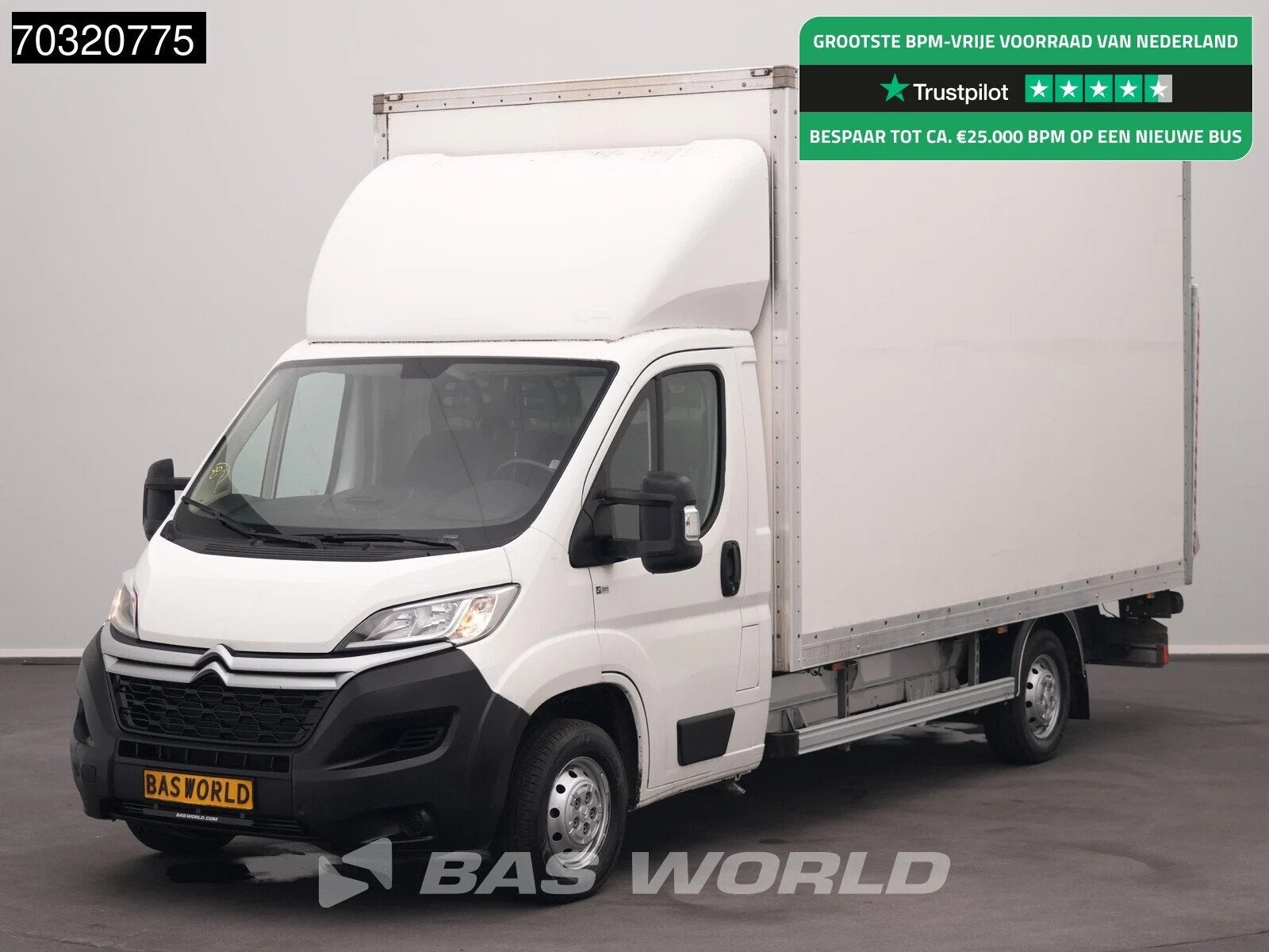 Citroën Jumper 110pk D'Hollandia Laadklep Zijdeur Bakwagen, Stof, Gebruikt, Euro 6, 4 cilinders