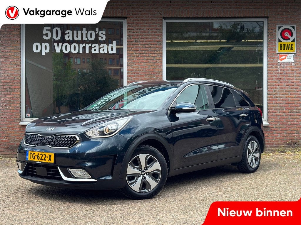 Kia Niro 1.6 GDi Hybrid BusinessLine | Navi | Carplay | Clim, Auto's, Gebruikt, Met garantie (alle), Blauw, 26 km/l