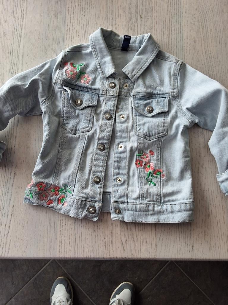baby spijkerjasje meisje 86/92, Kinderen en Baby's, Ophalen, Zo goed als nieuw, Maat 86