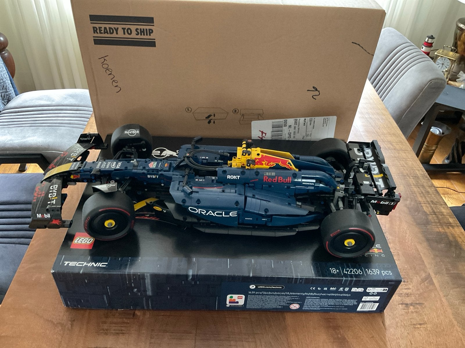 LEGO Technic Red Bull Racing F1 auto (42206., Ophalen, Zo goed als nieuw, Overige merken