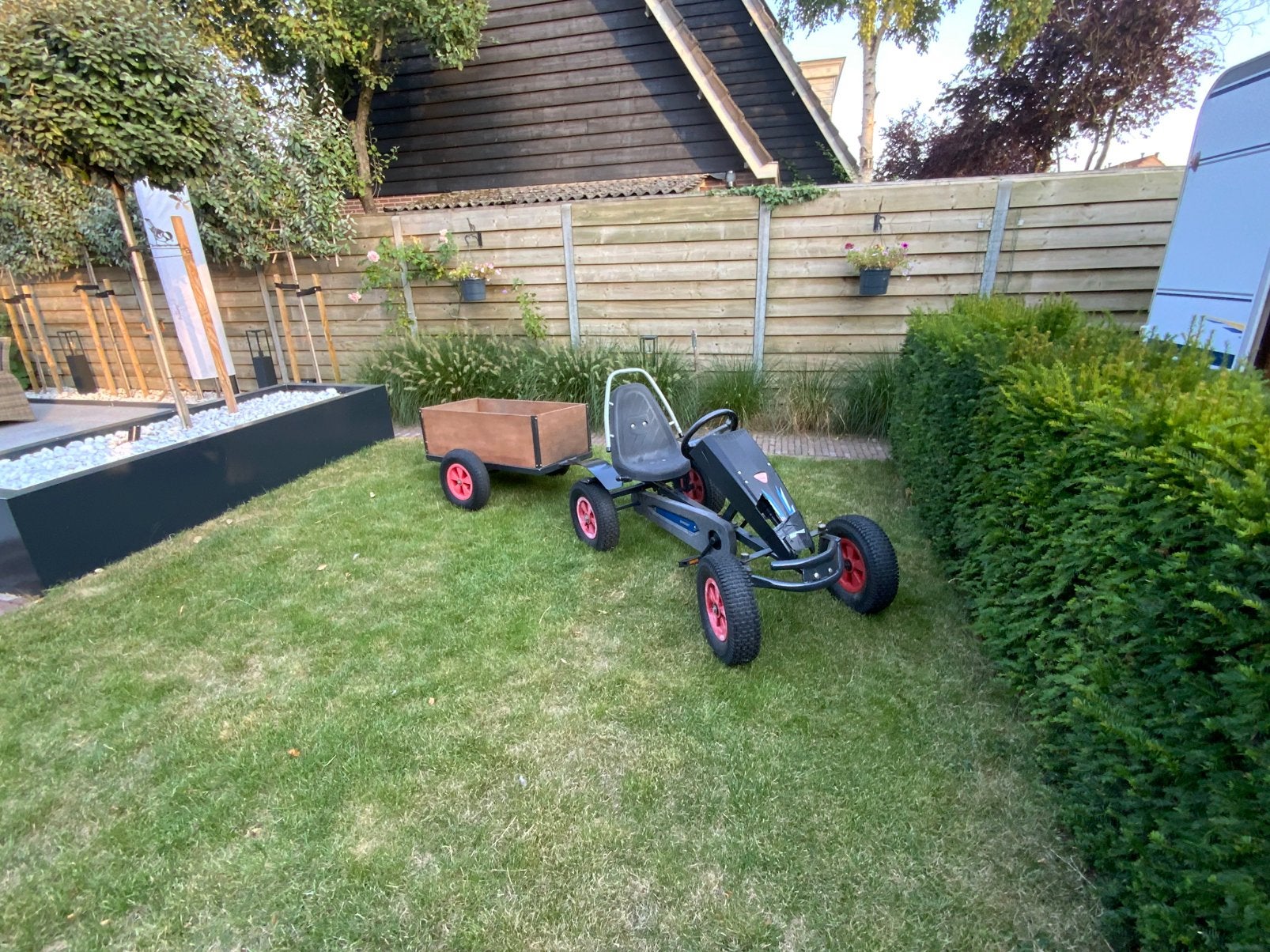 Mammoet skelter + kar, Ophalen, Gebruikt, Mammoet, Vrijloopautomaat
