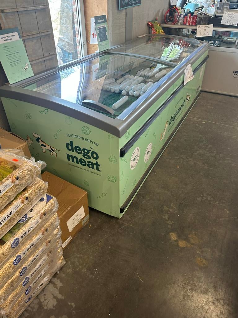 Grote vrieskist met glazen schuifdeksels - Dego Meat, Witgoed en Apparatuur, Vriezers en Diepvrieskisten, Ophalen of Verzenden