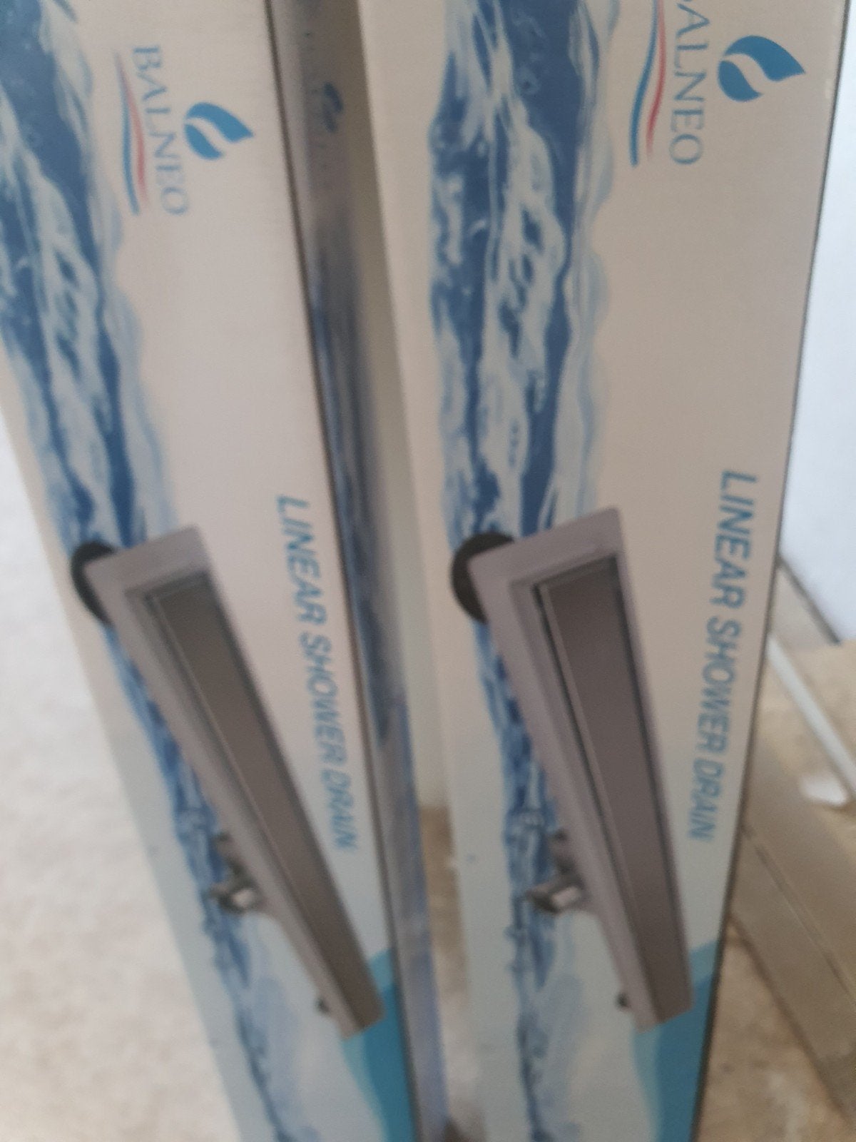 2x Balneo Linear Shower Drain afvoer voor badkamer, Ophalen of Verzenden, Nieuw, Rvs, Douche