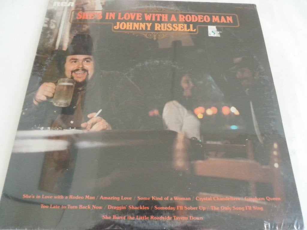 LP Johnny Russell - She's In Love With A Rodeo Man, LP, Geseald, Ophalen of Verzenden, 12 inch
