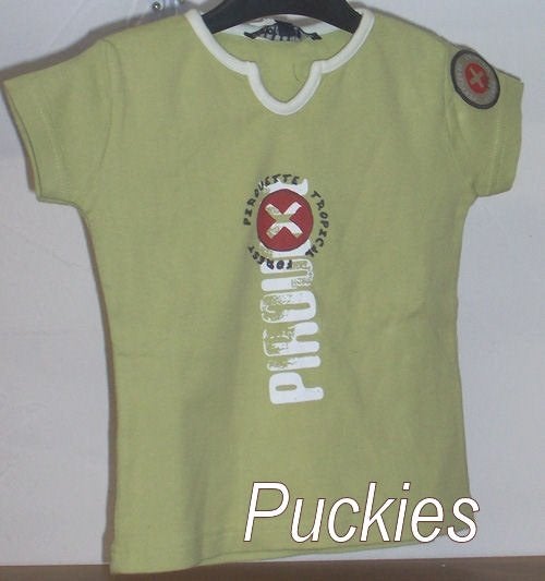 Maat 116 Groen Pirouette t-shirt NIEUW (6683) a, Meisje, Nieuw, Ophalen of Verzenden, Shirt of Longsleeve