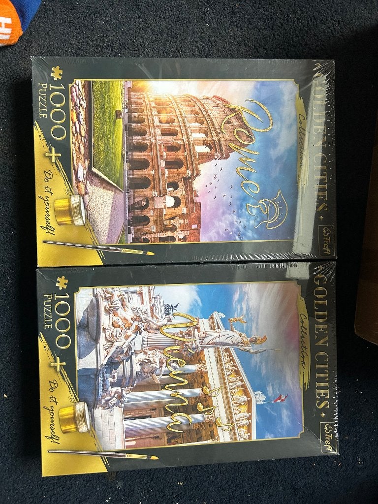 NIEUW Trefl Golden Cities puzzels – Rome & Wenen, Hobby en Vrije tijd, Ophalen of Verzenden, 500 t/m 1500 stukjes, Nieuw, Legpuzzel