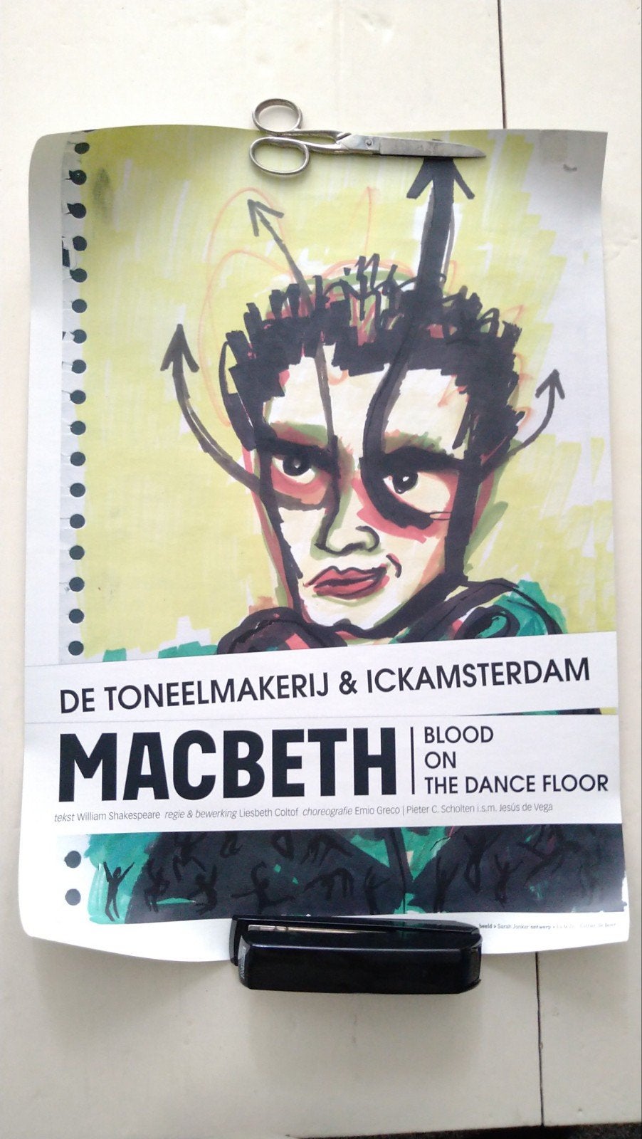Meerdere theater posters moderne dans ro theater schouwburg, Ophalen of Verzenden, A1 t/m A3