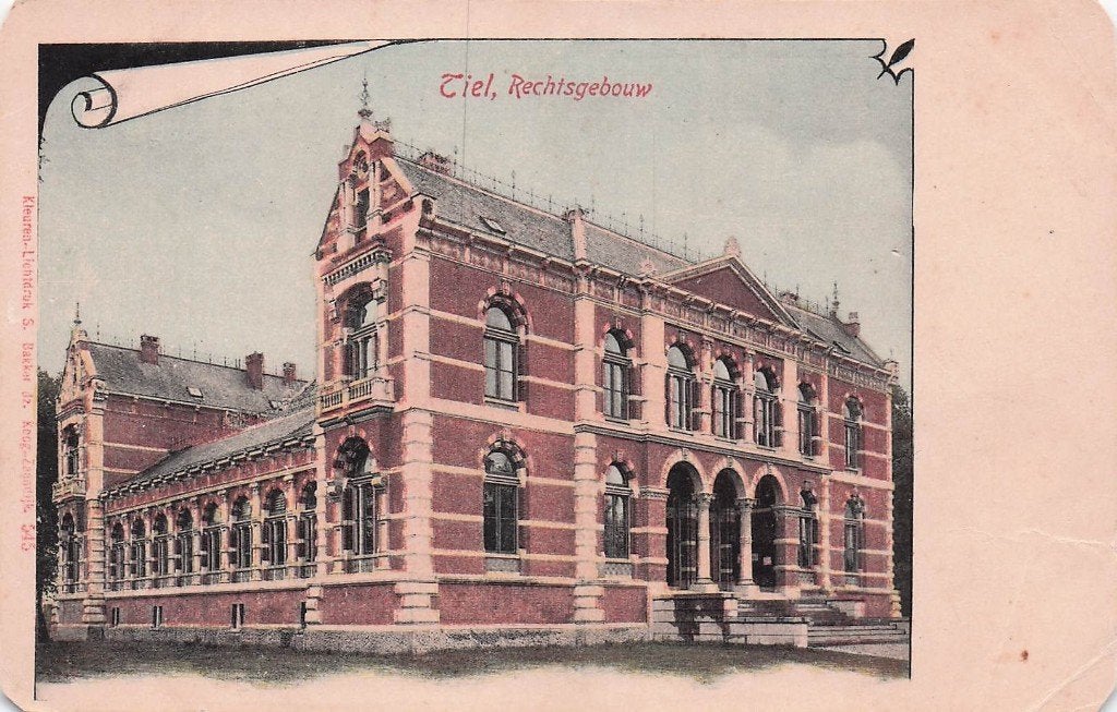 Tiel - Rechtsgebouw van voor 1906, Verzenden, Voor 1920, Ongelopen, Gelderland