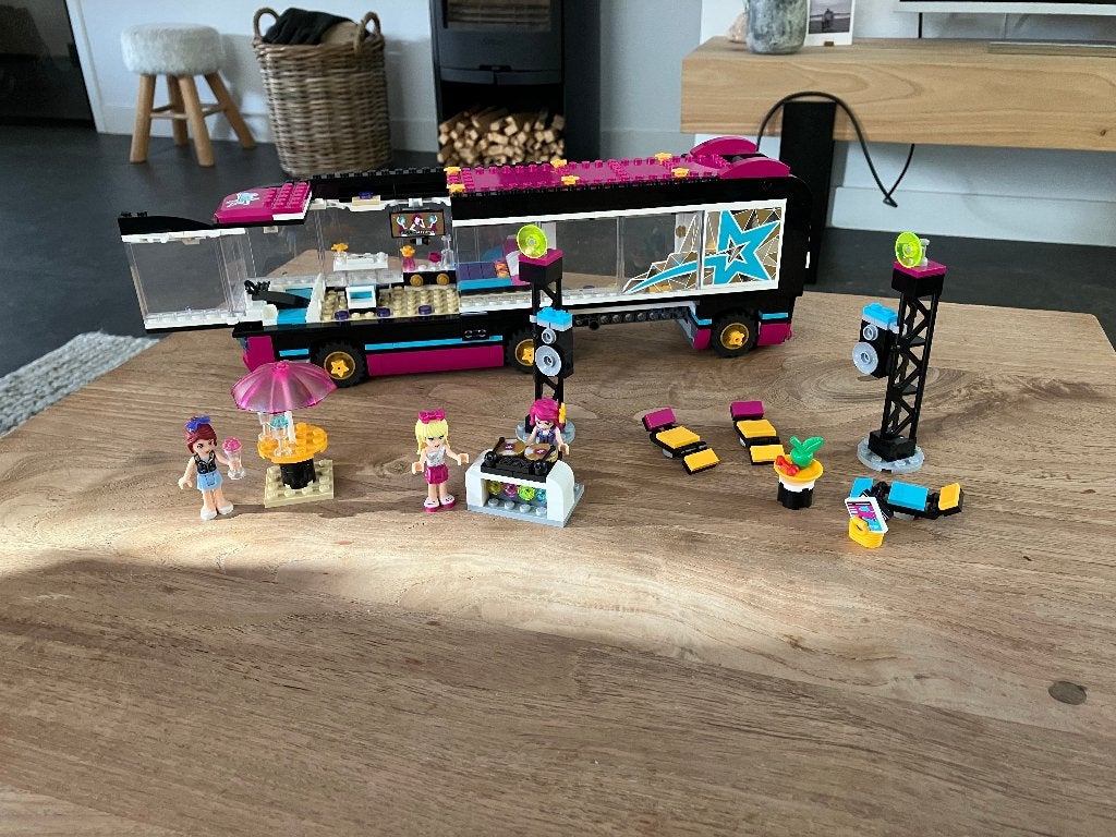 Friends DJ bus 41106, Lego, Compleet, Friends, Ophalen of Verzenden
