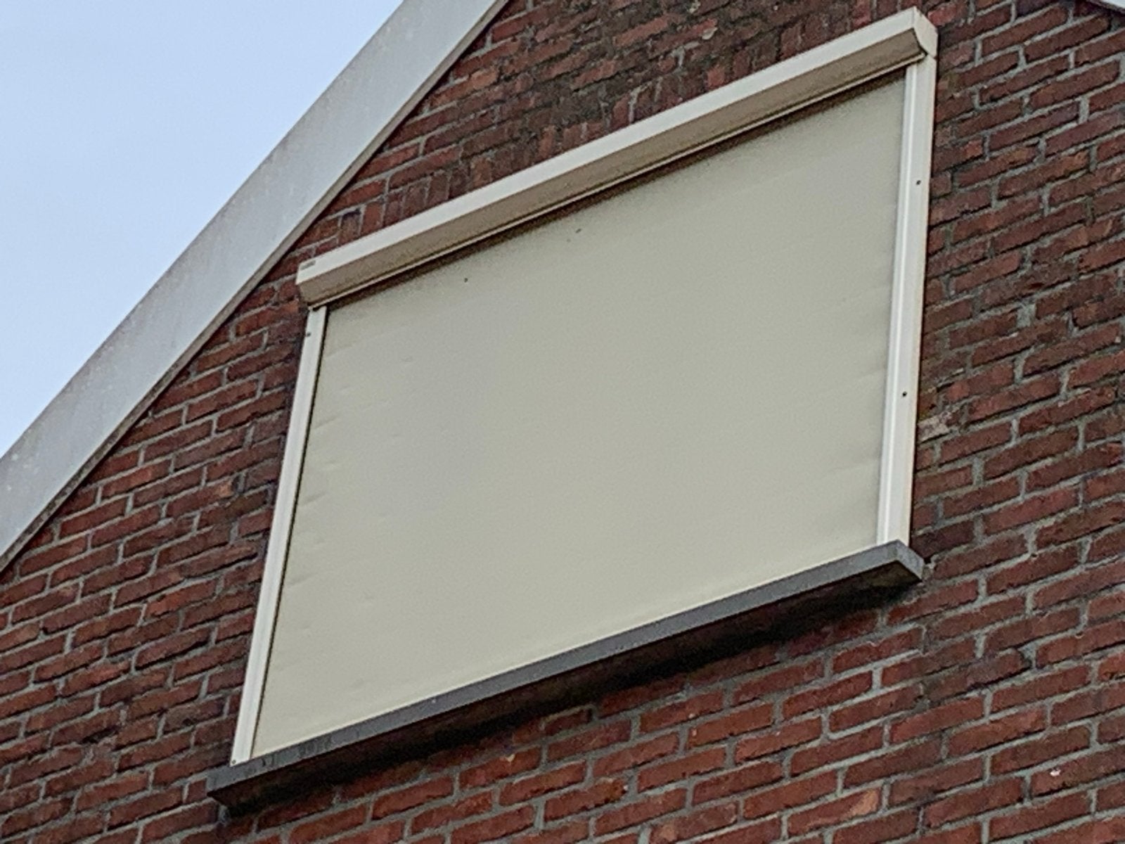 Screen zonwering voor buiten, zo goed als nieuw, Tuin en Terras, Ophalen, Elektrisch, Minder dan 250 cm, Zo goed als nieuw