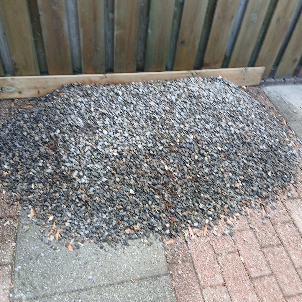 Siergrind, Ophalen, Gebruikt, Grijs, Grind