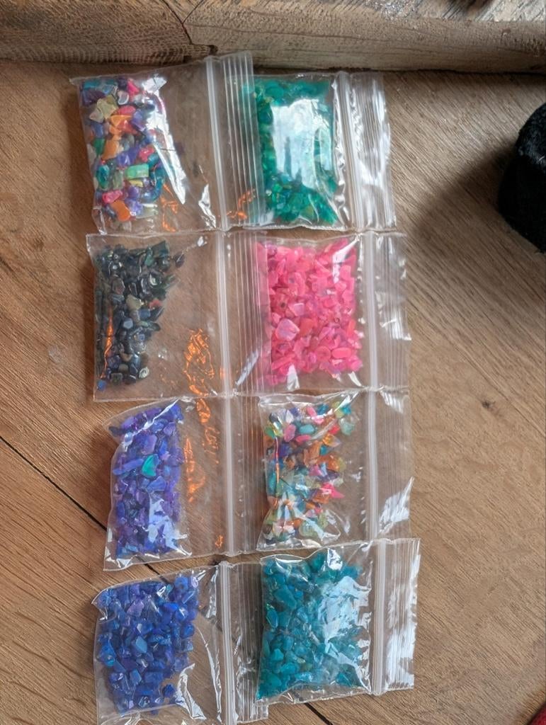 Etiopische Opaal Chips - Diverse Kleuren, Sieraden, Tassen en Uiterlijk, Edelstenen, Ophalen of Verzenden, Nieuw
