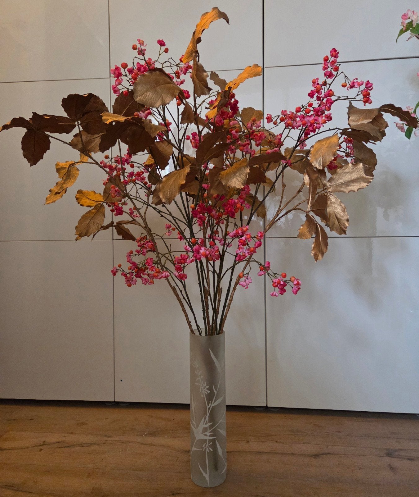 ZGN Groot Silk-ka boeket met prachtige lange kunstbloemen, Ophalen, Binnen, Silk-ka, Zo goed als nieuw