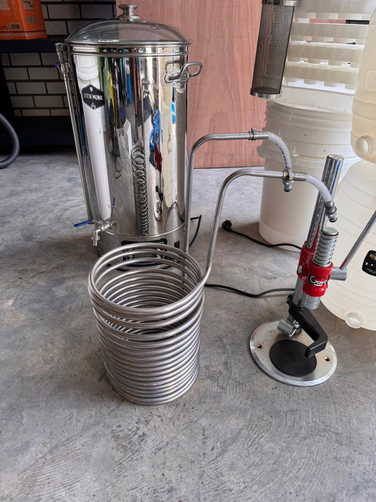 Bier brouwen spullen brouwketel, Ophalen, Gebruikt, Flesje(s), Overige merken