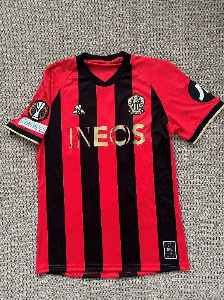 Match prepared OSG Nice shirt Europa League tegen FC Twente, Ophalen of Verzenden, Nieuw, Shirt