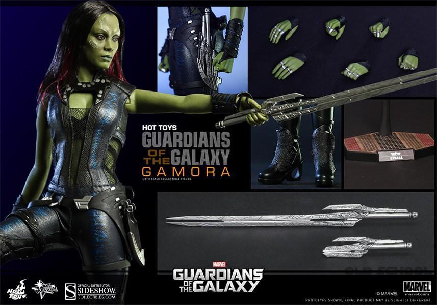Hot toys Gamora van Guardian of the Galaxy 1, Ophalen of Verzenden, Zo goed als nieuw, Actiefiguur of Pop