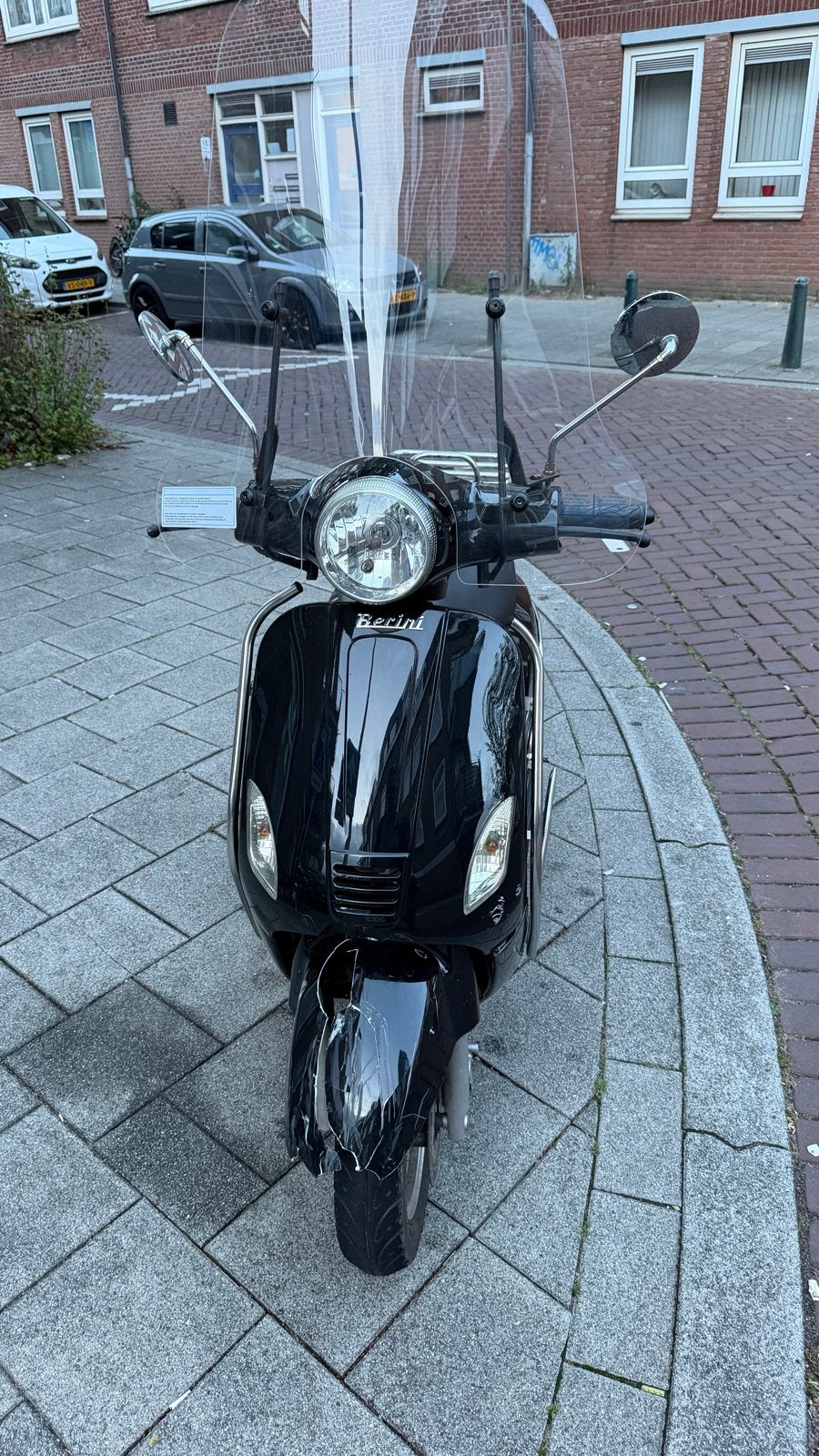 Berini Schadescooter - Stuurprobleem en start moeilijk, Fietsen en Brommers, Snorfietsen en Snorscooters, Gebruikt, Benzine, Ophalen