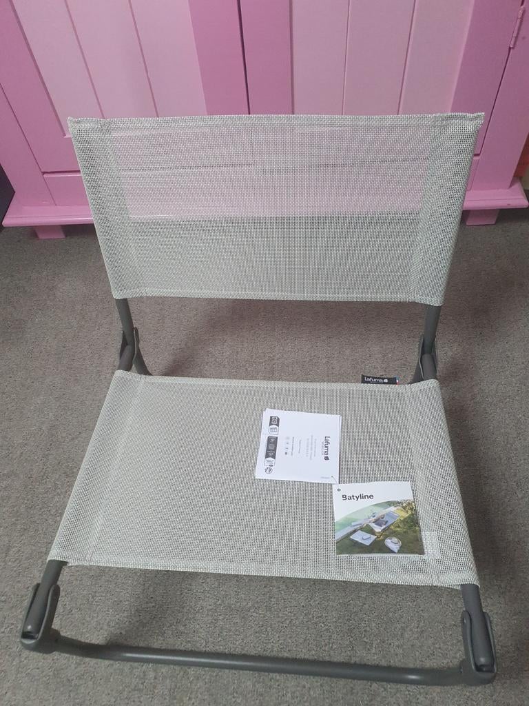 Nieuw Lafuma strandstoeltje - Caldo Bat, Tuin en Terras, Tuinstoelen, Nieuw, Aluminium, Inklapbaar, Ophalen of Verzenden