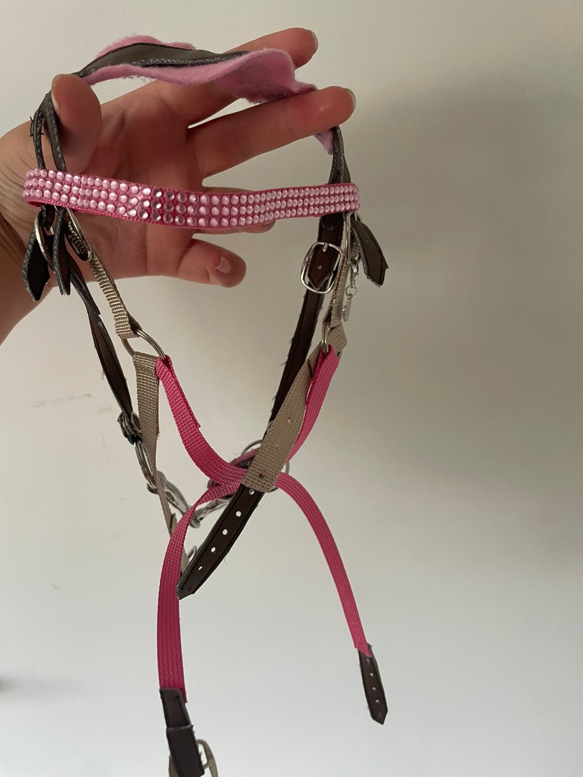 Roze hobby horse hoofdstellen A3 en A5, Ophalen of Verzenden, Zo goed als nieuw