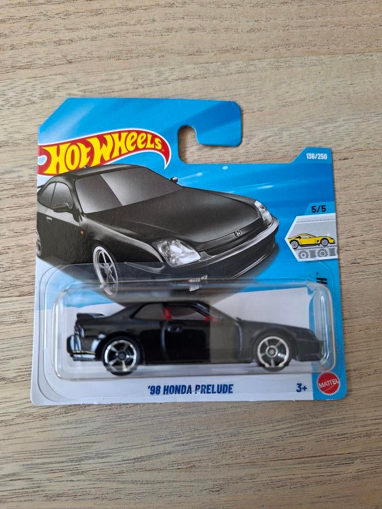 Hot Wheels '98 Honda Prelude Zwart, Ophalen of Verzenden, Nieuw, Auto