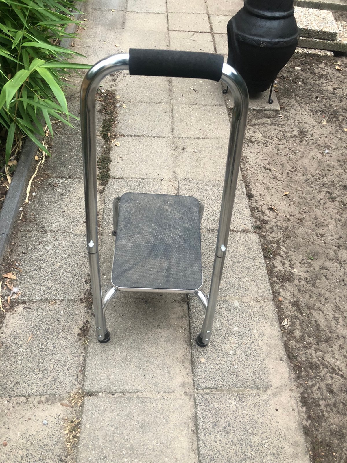 Luxe opstapkruk met handvat. Is erg handig., Ophalen, Gebruikt, Hout