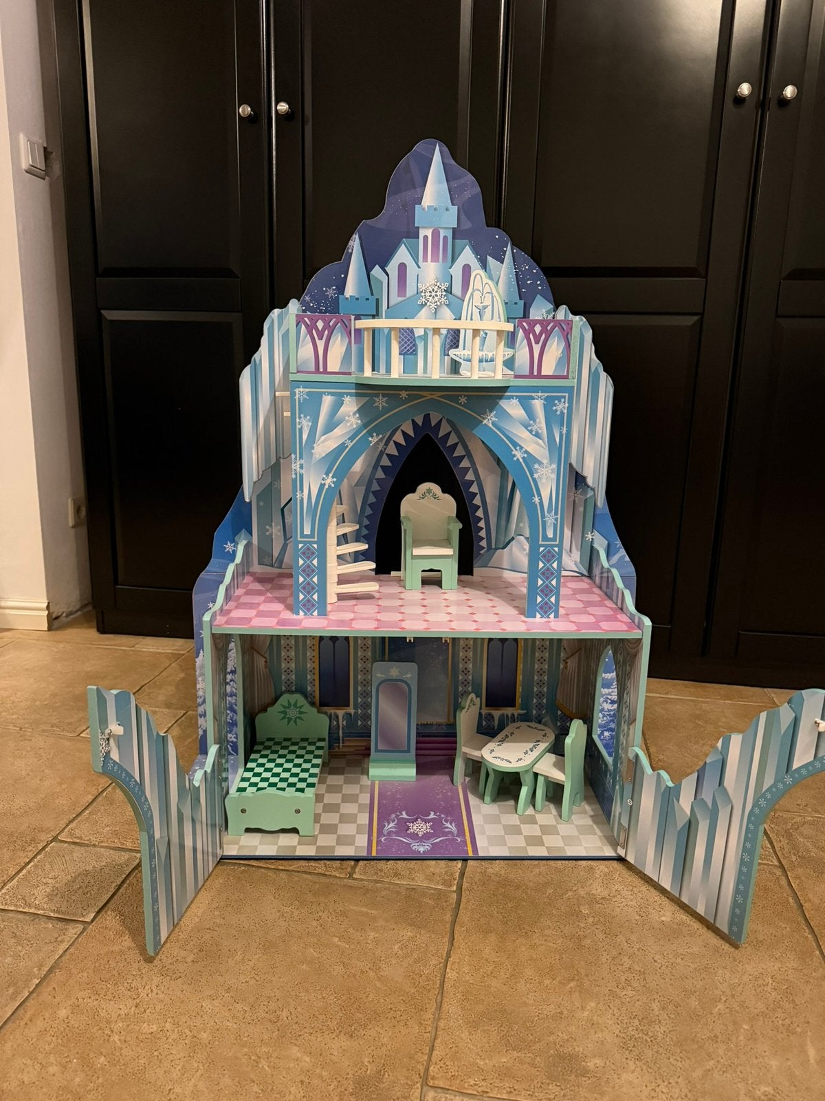 KidKraft Disney Frozen Elsa's IJskasteel poppenhuis, Ophalen, Zo goed als nieuw, Poppenhuis