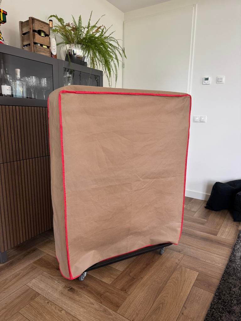 Opklapbed 80x200 cm met hoes - Ideaal voor logees, Ophalen, Eenpersoons, Zwart, Zo goed als nieuw