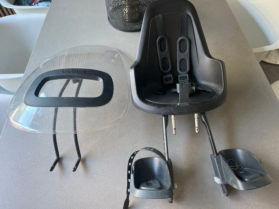 Bobike fietsstoeltje met windscherm, Ophalen, Gebruikt, Voorzitje